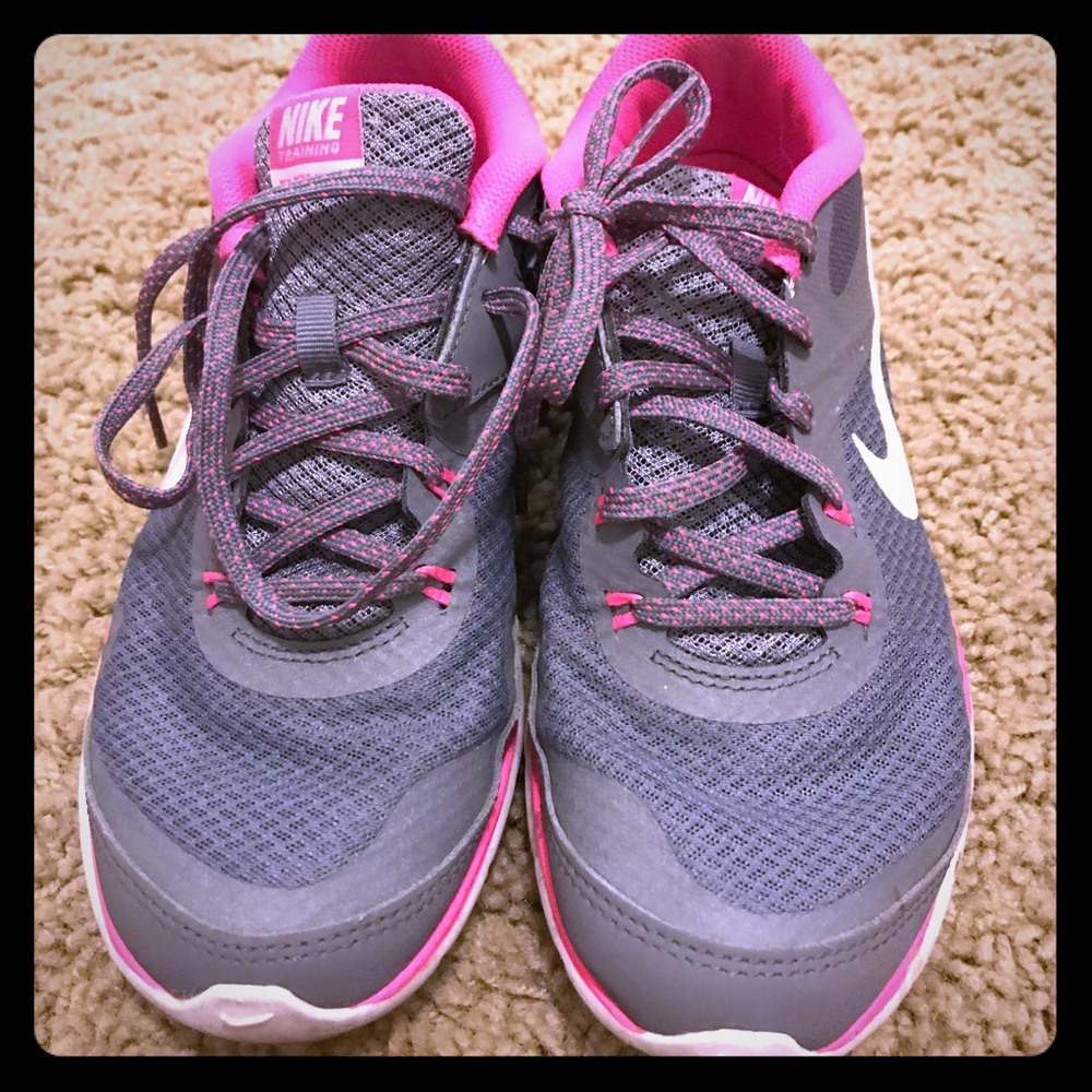 Pink & Gray Nike Flex TR 5